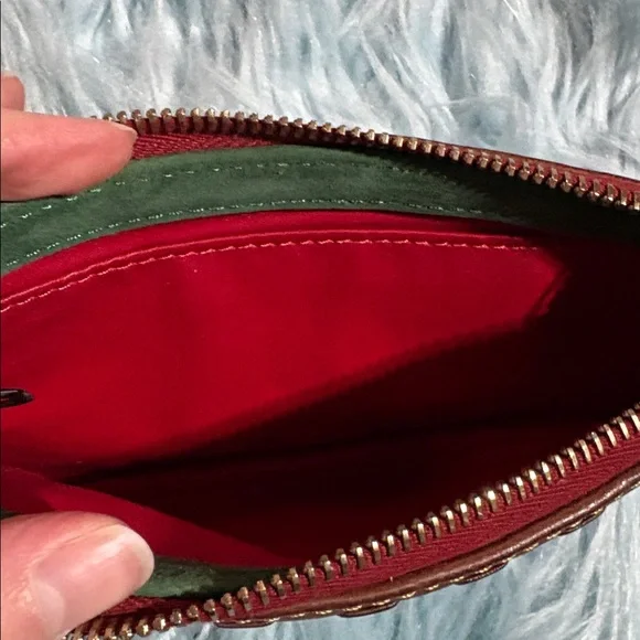 Dooney & Burke Florentine Chestnut Leather Wristlet - Picture 5 of 7